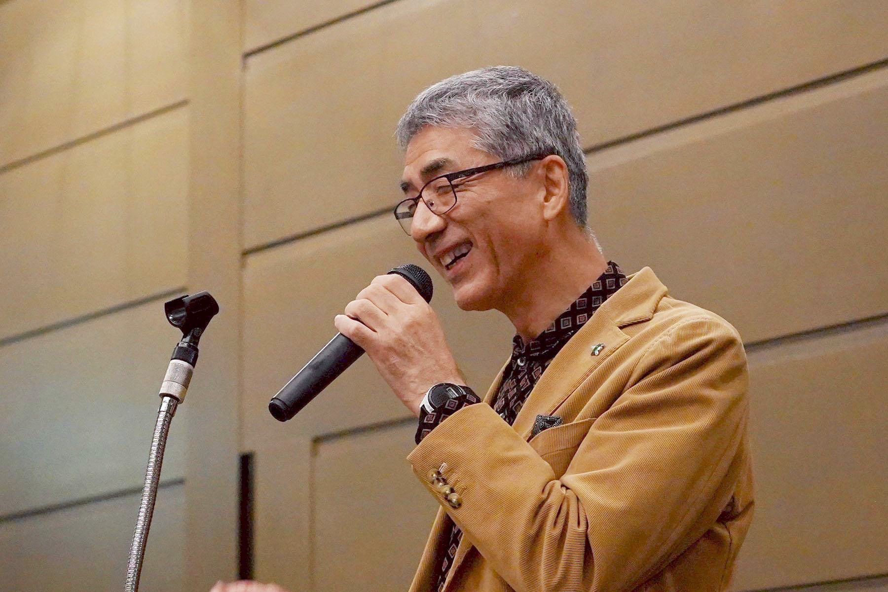 西亀真さん講演会の様子
